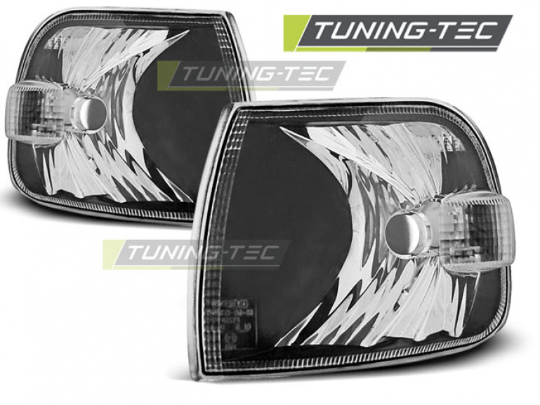 Upgrade Klarglas Frontblinker für VW T4 langer Vorderwagen 96-03 schwarz